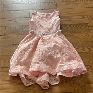 Emily Rose Pink Scoop Neck Fit and Flare Dress